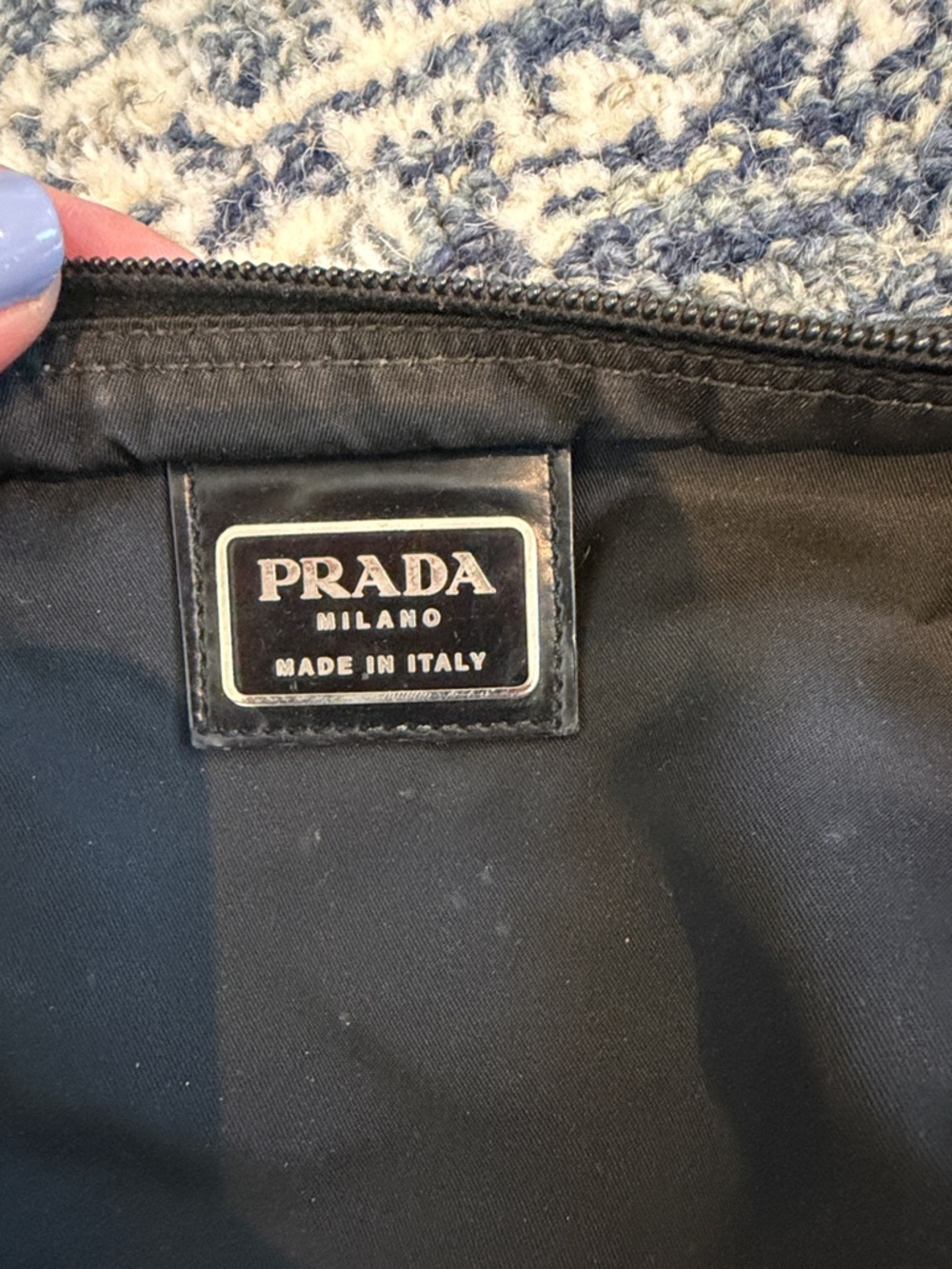 Prada Black Nylon Messenger Crossbody with Triangle Logo - Picture 8 of 9